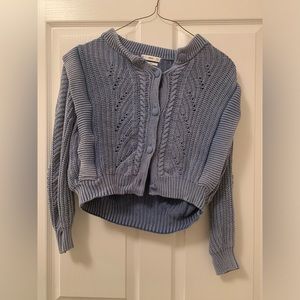 Mango chunky cardigan. Dusty blue, size M, great condition